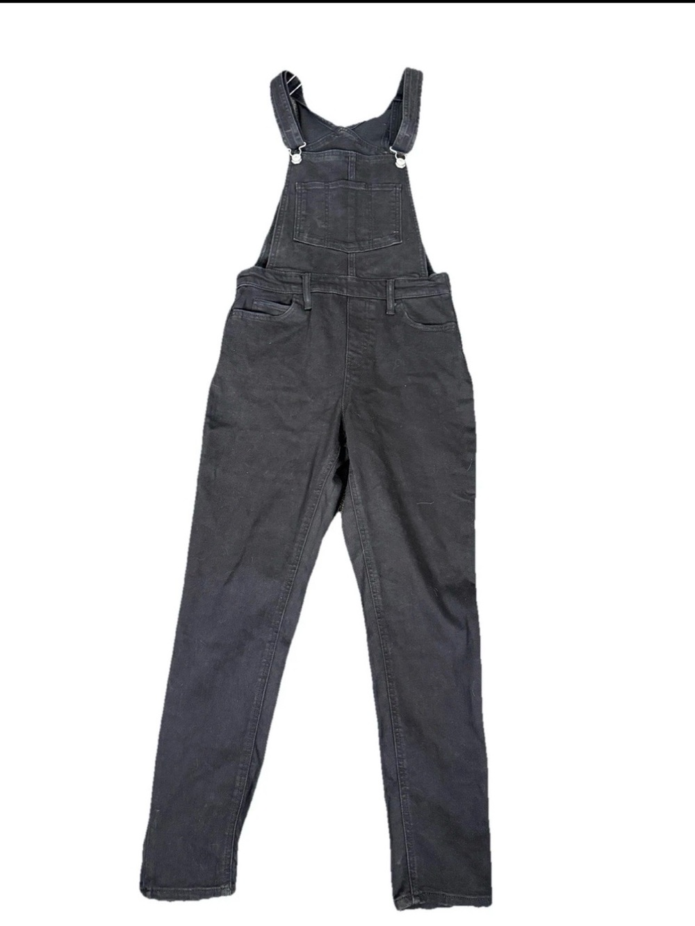 Levi's Women's Size 29 Black Denim Overalls Straight Leg Jeans High Rise